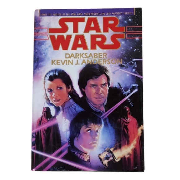 Star Wars Dark Saber Vintage 1995 Hardcover Book By Kevin Anderson - Picture 1 of 13